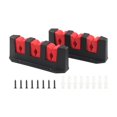 thumbnail image 3 of 3-Rod Storage Holder, Black, ABS Plastic Fishing Rod Holders Wall-Mounted , Simple Fishing Rod Rack ,Easy to Install, 3 of 3