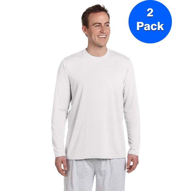 Gildan T-Shirt à Manches Longues Performance pour Hommes - G424 (Lot de 2)