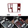 thumbnail image 1 of Red Carbon Fiber Console Gear Shift Cover Trim for Audi A6 A7 2012-2018, 1 of 4