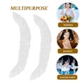 thumbnail image 3 of ROMANSENTIAL 1Pair Lightweight White Mesh Sleeves Detachable Wedding Dress Sleeve Add Ons, 3 of 8