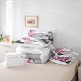 thumbnail image 4 of YST Cherry Blossoms 7-Piece Comforter Set, Japanese Style Bedding with Mount Fuji Design, Queen Size, White Grey Pink, 4 of 4