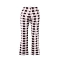 thumbnail image 5 of Women Plaid Pajama Pants Sleepwear Drawstring Cotton Loose Bottoms, 5 of 5