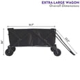 thumbnail image 2 of Impact Canopy Folding Collapsible Utility Wagon, Extra-Large Wagon with All-Terrain Wheels, Black, 2 of 2
