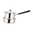 thumbnail image 2 of tamizeot Coffee Maker Brew Pot Kettle Turkish Coffee Pot Easy Steps To Brew Delicious Quickly At Home Or On Go Butter Silver 900ml, 2 of 6