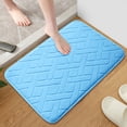 thumbnail image 3 of TIMIFIS Bathroom Rugs Thickened Slow Antimissile Foam Fleece Absorbent Floor Mat Kitchen Mat Bathroom Non-Slip Mat 40X60cm Carpet Rug, 3 of 6