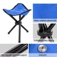 thumbnail image 3 of Three-legged Stool Folding Chair Beach Chair Fishing Stool, 3 of 8