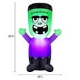thumbnail image 3 of Occasions Halloween Monstre gonflable de Frankenstein pour bébé de 5 pieds, 3 of 7