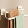 thumbnail image 4 of EGNMCR Closet Organizers and Storage, Bathroom Towel Rack Punch Free Bathroom Storage Rack Patch Towel Rack Wall Mounted Double Pole Space Aluminum Towel Rack Plastics Bathroom Storage Rack, 4 of 7