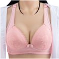 thumbnail image 1 of Besolor Bras for Women Button Front Closure Wireless Full Coverage Underwear Cozy Breathable Liftup Bralettes, 1 of 5