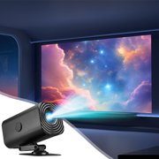 PEONAVET Clear Projector Clear Projector The Projector Supports Both Wired and Wireless Screen Mirroring Built-in WIFI High-definition Home Projector