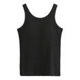 thumbnail image 3 of MIASHUI Women's Tops Sleeveless Full Length Ribbed Basic Tank Top Women Clothing,Black,XS, 3 of 8