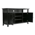 thumbnail image 2 of SIMPLIHOME Amherst SOLID WOOD Universal TV Media Stand, 54 inch Wide , Transitional, Living Room Entertainment Center, Storage Cabinet and Shelves, for Flat Screen TVs up to 60 inches in Black, 2 of 6