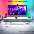 thumbnail image 3 of Quntis RGB Pro+ Barre Lumineuse pour Moniteur avec Télécommande, Rétroéclairage de Jeu à 15 Modes, 4 Couleurs et Luminosité à Intensité Réglable, Lampe de Lecture USB pour Moniteur 20 Pouces RAIN95 Protection des Yeux, Sans Éblouissement,, 3 of 8
