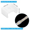 thumbnail image 2 of Unique Bargains LED Strip Light Clips, 40 Pack Mounting Bracket Fixing Clip Plastic Clamp for 18mm-20mm Light Cable Translucent, 2 of 6