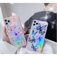 thumbnail image 2 of Compatible with iPhone Case, Cute Bling Glitter Clear Iridescent Butterfly Phone Case Slim Thin Soft Silicone [Sparkle Stars Shockproof Drop Protection] for iPhone, 2 of 3