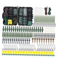 thumbnail image 3 of DYNWAVECA 10x307x Carp Fishing Tackle Includes Swivel Snap, Rig Tubing Barbless Hooks Box, 3 of 10
