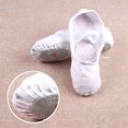 thumbnail image 3 of Chaussures de Ballet à Semelle Fendue, Bout Rond, Plates en Toile, Chaussures de Danse pour Enfants et Adultes, 3 of 4