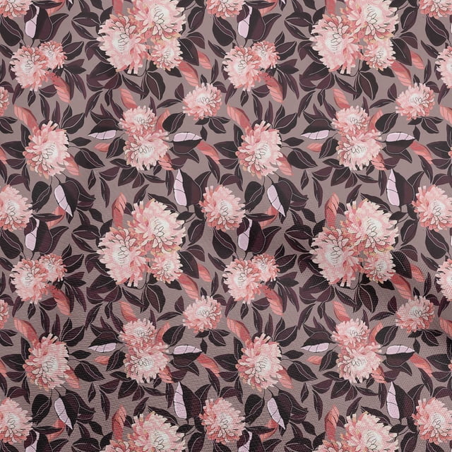 oneOone Polyester Spandex Wine Fabric Florals Sewing Craft Projects Fabric Prints By Yard 56 Inch Wide