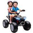 thumbnail image 1 of Qaba Voiture Électrique 24 V à 2 Places pour Enfants avec Roues à Suspension, Noire, 1 of 10