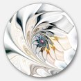 thumbnail image 1 of White Stained Glass Floral Art' Large Floral Metal Circle Wall Art, 1 of 3