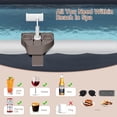 thumbnail image 4 of Visland 3-In-1 Phone Holder with Cup Holder Adjustable Outdoor Spas Hot Tub Inflatable Pools Phone Stand Drink Beverage Holder Snake Tray Table Pool Accessory, 4 of 7