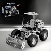 EGNMCR Metal Assembled Engineering Vehicle Screw Tightening Toy Model Building Blocks For Children Military Ship Gift Assembly cars