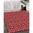 thumbnail image 3 of Ahgly Company Tapis d'Aire Intérieur Lavable à la Machine, Carré, Transitionnel, Rouge, 8 Pieds Carré, 3 of 7