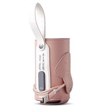 Bangcool Chauffe-Biberon de Voyage Portable Chauffe-Biberon pour Bébé USB Garde-Chaleur pour Lait pour Voyage