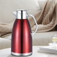 thumbnail image 1 of Elodie Bouilloire Isotherme en Acier Inoxydable 2,3 L Théière pour Café Maison Boisson Rouge, 1 of 8