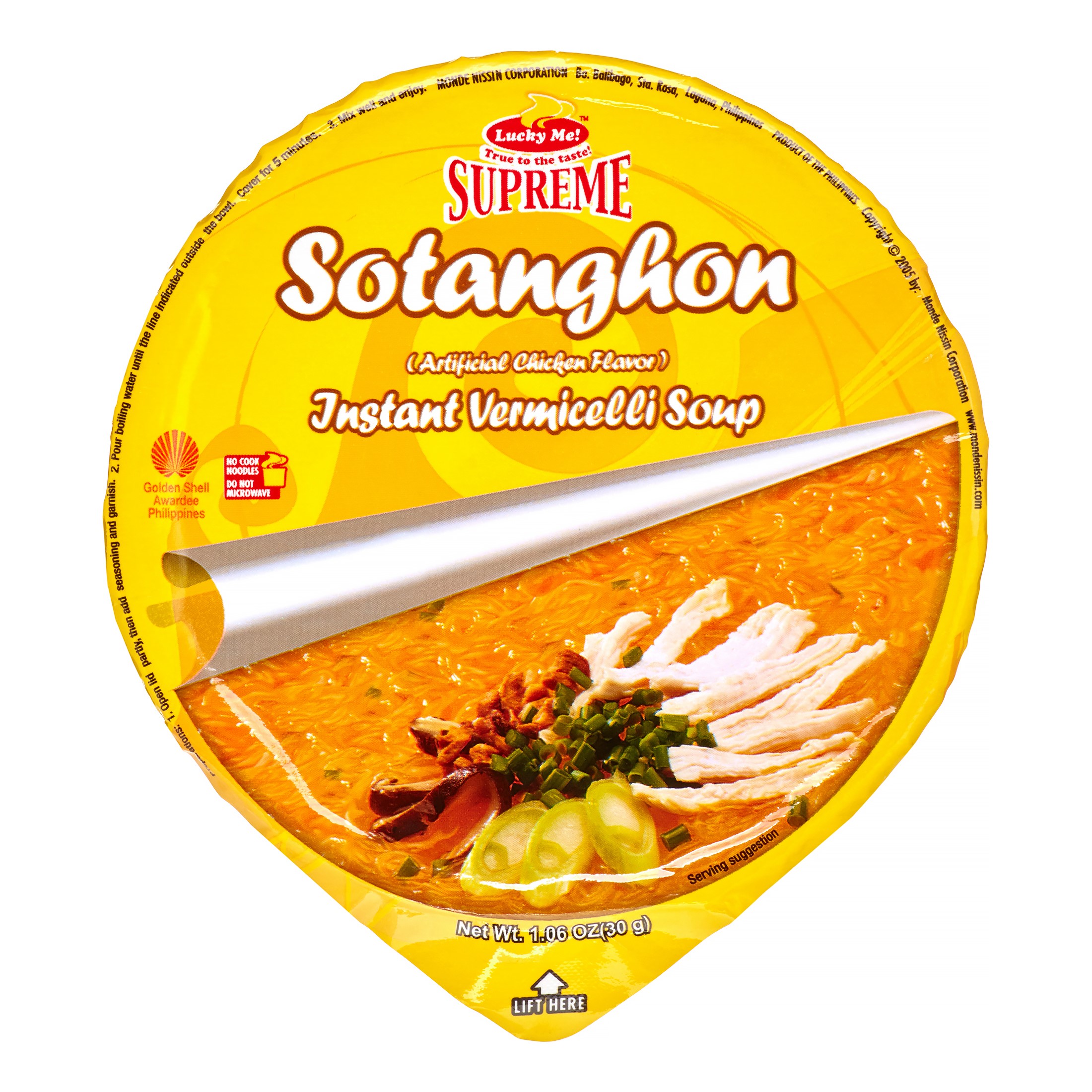 Lucky Me Instant Chicken Sotanghon Cup