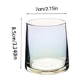 thumbnail image 3 of Transparent Glass Whiskey Glass Home Milk Cup Breakfast Cup Milk Tea Cup High Value Water Cup, 3 of 6