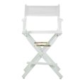 thumbnail image 1 of Casual Home Chaise de Réalisateur 24 Pouces Cadre Blanc - Toile Blanche, 1 of 5