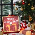thumbnail image 3 of Christmas Gift Box Red Empty Paper Box 6.61 in x 6.61 in x 3.14 in For Personalized Holiday Presents, 3 of 7