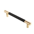 thumbnail image 1 of & Glass Racks Black And Champagne Bronze Cabinet Pulls Knurled 5 Inch Hole Centers Kitchen Cabinet Handles Drawer Pulls Cabinet Hardware, 1 of 6