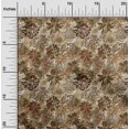 thumbnail image 2 of oneOone Cotton Poplin Twill Brown Fabric Abstract Floral Sewing Craft Projects Fabric Prints By Yard 56 Inch Wide, 2 of 4