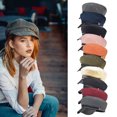 thumbnail image 1 of Baohd Bonnet Femme Mode Style Britannique Rétro Multicolore Garde au Chaud Doux Confortable Absorbant la Sueur Gris Laine Grise, 1 of 6