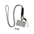 thumbnail image 4 of ziyahi Universal Mobile Phone Lanyard Adjustable Detachable Neck Hanging Rope Microfiber Reusable Anti-lost Strap for Climbing Gray Long, 4 of 4