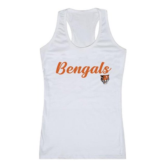 W Republic 557-107-WHT-03 Débardeur Script Buffalo State College pour Femmes, Blanc - Large