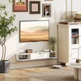 thumbnail image 2 of HOMCOM 47" Floating TV Stand, Wall Mounted Media Console, White, 2 of 10