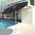thumbnail image 1 of Galtech 7.5 ft. Black Deluxe Auto Tilt Umbrella - Aruba Sunbrella, 1 of 1