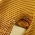 thumbnail image 3 of TBWNWG Girls Romper,Babys Girls Boys Summer Casual Solid Color Jumpsuit Knitted Ribbed Pattern Rompers Girls Rompers Size 7-8 Size 0-3 Months, 3 of 5