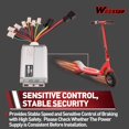 thumbnail image 4 of 48v 1000w Motorcycle Speed ​​Controller Replacement for Electric Scooter E Bike Tricycle Brush Motor, 4 of 5
