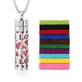 thumbnail image 1 of 2025 New Aromatherapy Jewelry Necklaces Essential Oil Diffuser Necklace Stainless Necklace Perfume Steel Locket Open Scent D5Y8, 1 of 2
