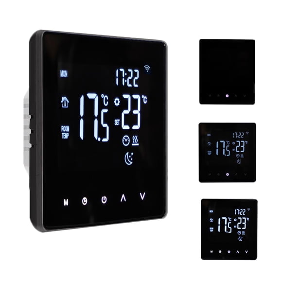 Controller for Water Heating LCD Display Touch Screen Week Programmable App Control Underfloor Heating Thermostats for Home Office School Hotel