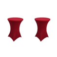 thumbnail image 1 of Wweixi Versatile Elastic Cocktail Table Set Fitting For Any Occasion Environmentally Friendly Polyester red 2Set, 1 of 6