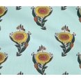 thumbnail image 4 of oneOone Cotton Flex Fabric Leaves & Floral Block Printed Craft Fabric BTY 40 Inch Wide, 4 of 4