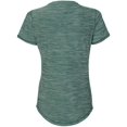 thumbnail image 3 of T-Shirt Technique à Col en V pour Femmes, 3TG, Vert Collégial Mélangé, 3 of 3