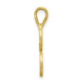 thumbnail image 2 of Diamond2Deal 10K Yellow Gold Grooved Letter L Initial Pendant for Women, 2 of 5