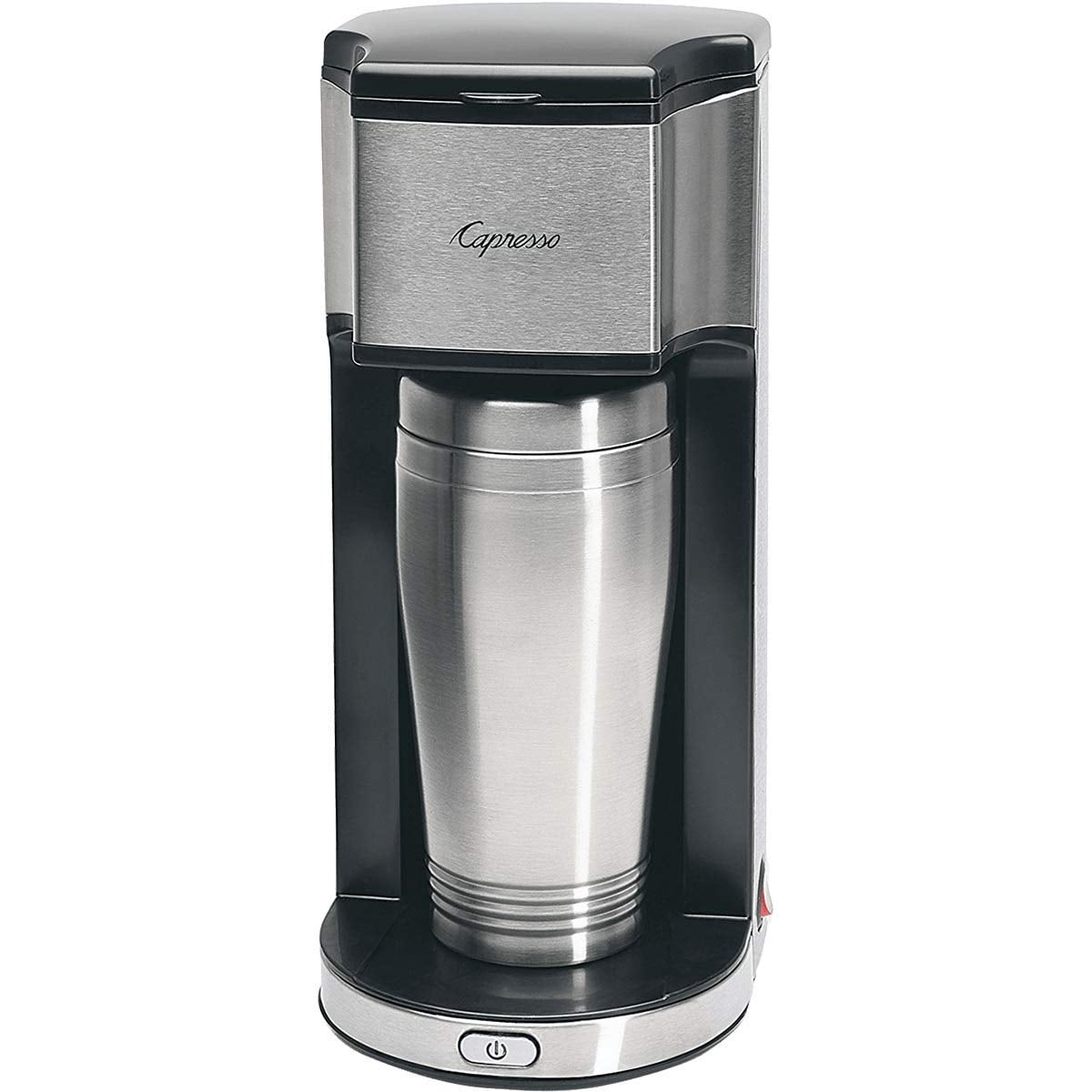 Capresso On-The-Go Personal Coffee Maker, Silver/Black