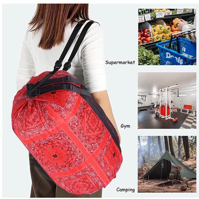 TopLLC Storage Bins Sac de Magasinage Portable Pliable Sac Fourre-Tout Grande Capacité pour Rangement Sacs d'Épicerie Réutilisables Sac de Voyage Sacs de Rangement